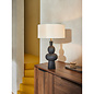Freyja Ceramic Table Lamp in Black - MADE