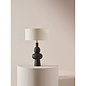 Freyja Ceramic Table Lamp in Black - MADE