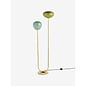Adrianne Floor Lamp in Brass/Green - MADE