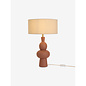 Freyja Ceramic Table Lamp in Brown - MADE