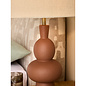 Freyja Ceramic Table Lamp in Brown - MADE