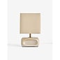 Nell Ceramic Table Lamp in Cream - MADE