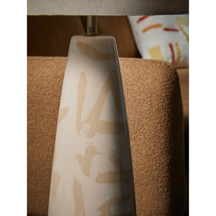 Vince Ceramic Floor Lamp in Cream - MADE