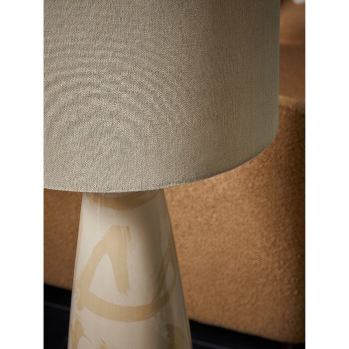 Vince Ceramic Floor Lamp in Cream - MADE