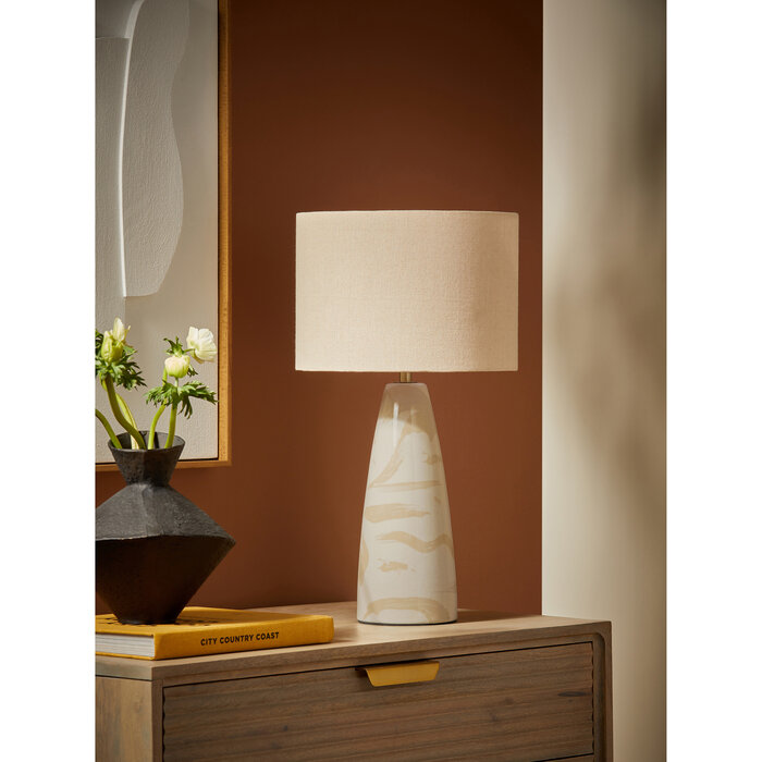 Vince Table Lamp in Cream - MADE