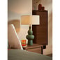Freyja Ceramic Table Lamp in Green - MADE