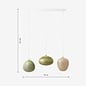 Adrianne Linear Pendant Light in Green - MADE
