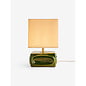 Nell Ceramic Table Lamp in Green/Ecru - MADE