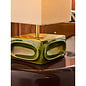 Nell Ceramic Table Lamp in Green/Ecru - MADE