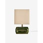 Nell Ceramic Table Lamp in Green/Ecru - MADE