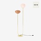 Adrianne Floor Lamp in Brass/Pink - MADE