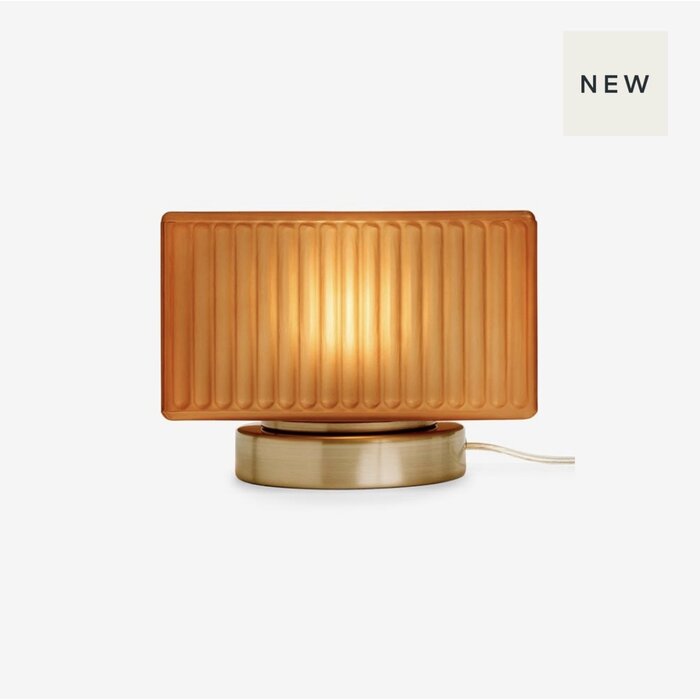 Alma Table Lamp in Brown/ Chrome - MADE
