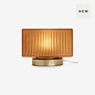 Alma Table Lamp in Brown/ Chrome - MADE