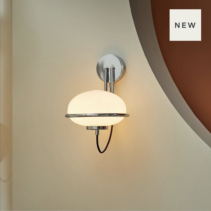 Piper Wall Light in Chrome - MADE