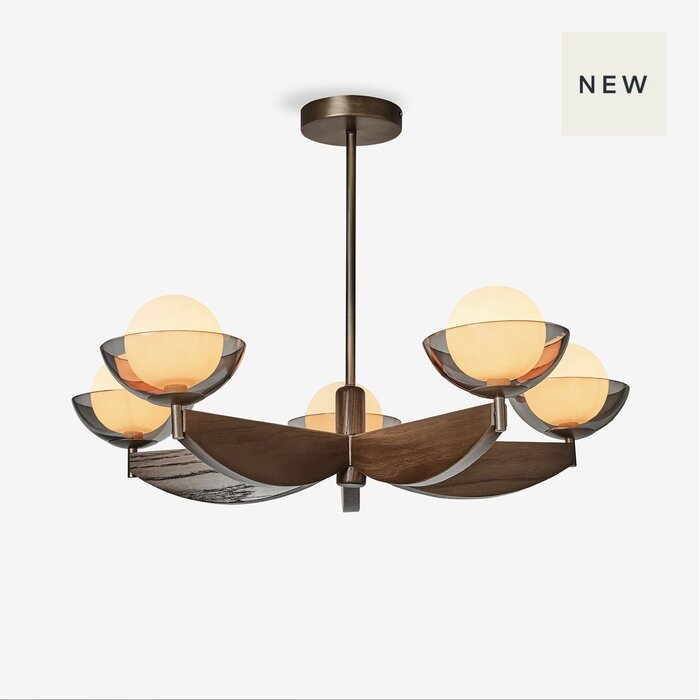 Large Layla Ceiling Light in Wood - MADE