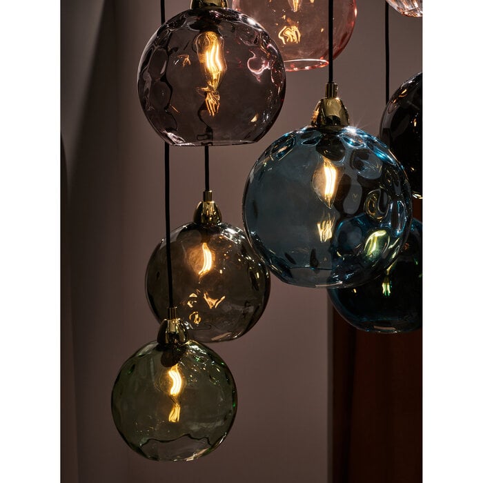 Ilaria 8 Light Cluster Pendant Ceiling Light in Blue - MADE