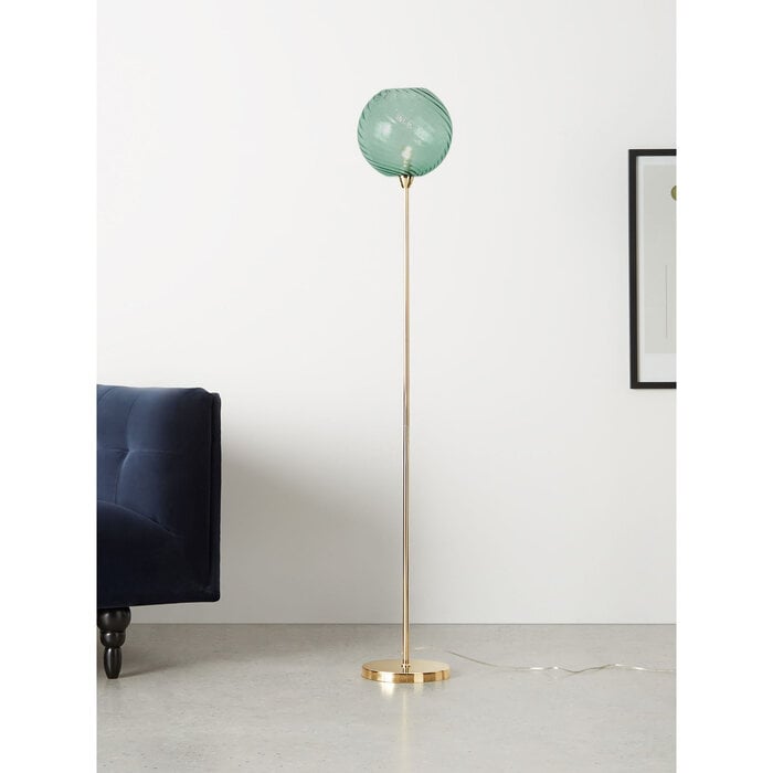 Ilaria Floor Light in Blue/Brass - MADE