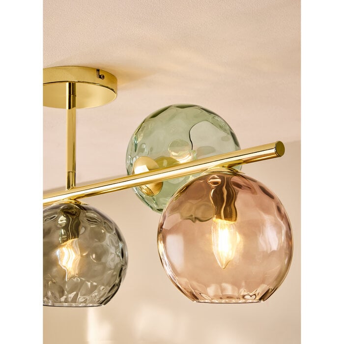 Ilaria Regular Flush Ceiling Light in Multi - MADE