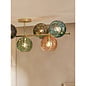 Ilaria 7 Light Flush Large Ceiling Light in Brass - MADE