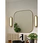 Nura Flush Bathroom Wall Light in Brass - MADE