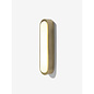 Nura Flush Bathroom Wall Light in Brass - MADE
