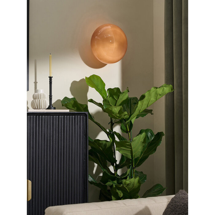 Adrianne Wall Light in Pink/ Brass - MADE