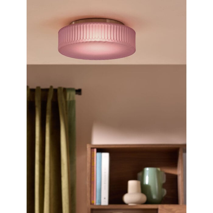 Alma Flush Light in Pink - MADE