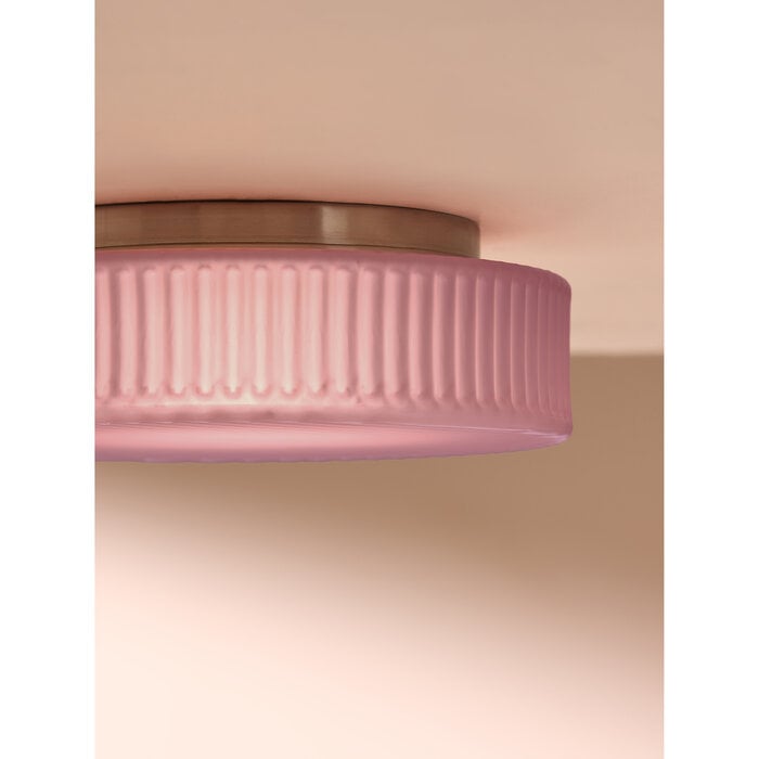 Alma Flush Light in Pink - MADE