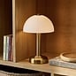 Pymore Rechargeable Cordless Brass & Opal Glass Table Lamp