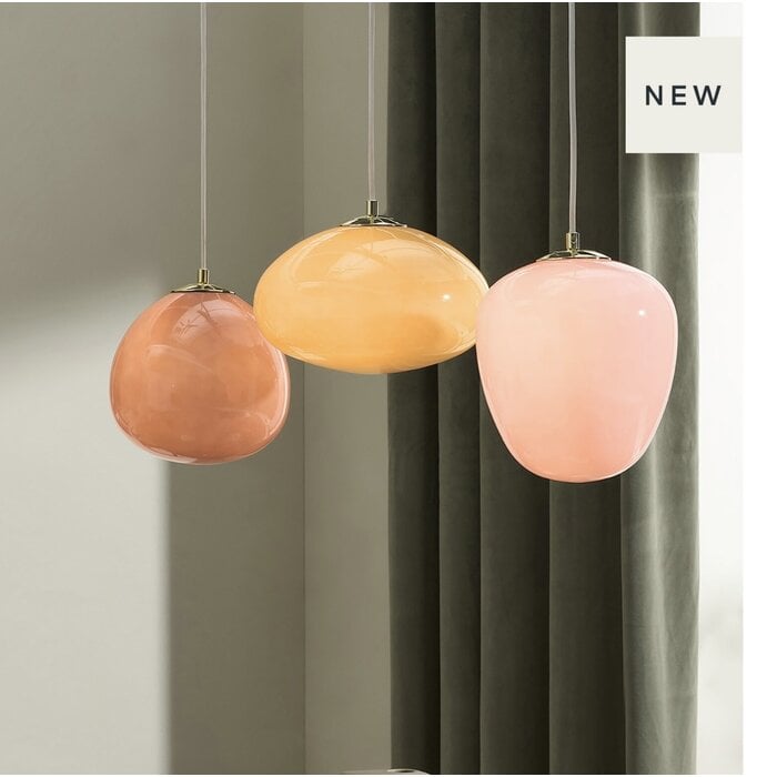 Adrianne Linear Pendant Light in Pink - MADE