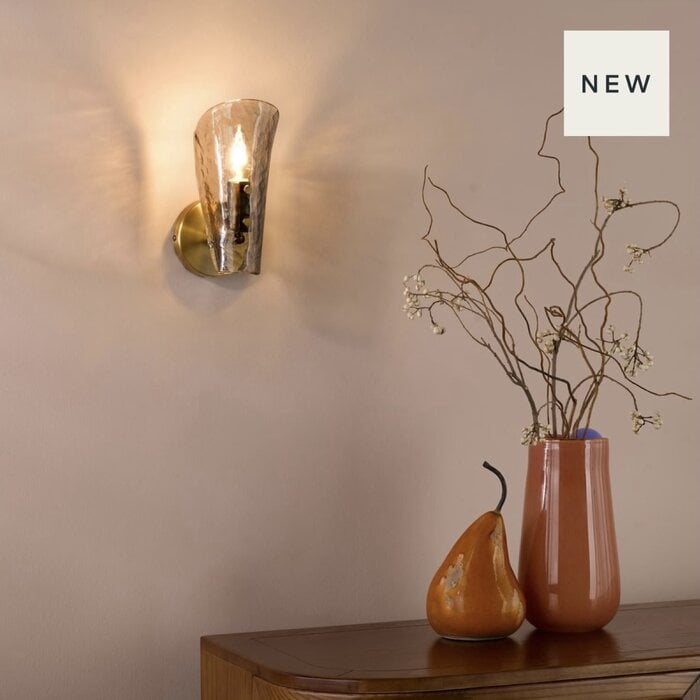 Ordelle - Adjustable Wall Light - Antique Bronze and Tea Smoked Glass