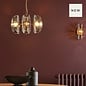 Megara - 6 Light Ceiling Pendant - Antique Bronze and Tea Smoked Glass