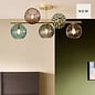 Ilaria Regular Flush Ceiling Light in Multi - MADE