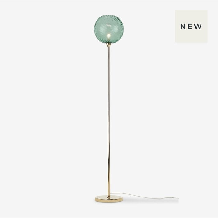 Ilaria Floor Light in Blue/Brass - MADE