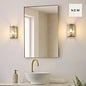 Morgan - Ribbed Glass and Antique Brass Bathroom Wall Light