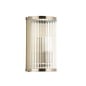 Morgan - Ribbed Glass and Antique Brass Bathroom Wall Light
