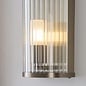 Morgan - Ribbed Glass and Antique Brass Bathroom Wall Light