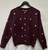 Je T'aime  SH683V Trui Bordeaux