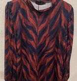 Perla Nera 22087 Top Perla Nera Bordeaux/Blauw