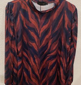 Perla Nera 22087 Top Perla Nera Bordeaux/Blauw