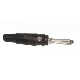 Hirschmann Banaanstekker 4mm Zwart