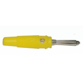 Hirschmann Banaanstekker 4mm Geel