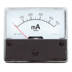 Blanko Paneelmeter 0-500mA DC
