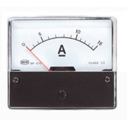 Blanko Paneelmeter 0-15A DC