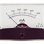 Blanko spiegelschaal paneelmeter 0-500mA DC