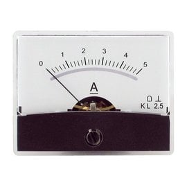 Blanko spiegelschaal paneelmeter 0-5A DC