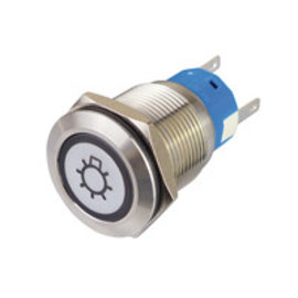 Sintron Connect RVS drukknop 19mm 4-12V