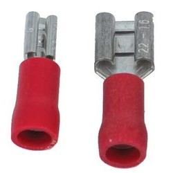 Ohmeron 6,3x0,8mm Rood - 100 stuks