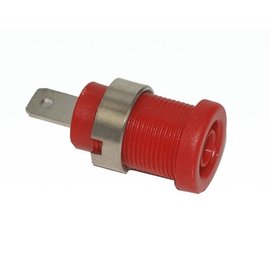 Veiligheidsstekkerbus rood-4mm