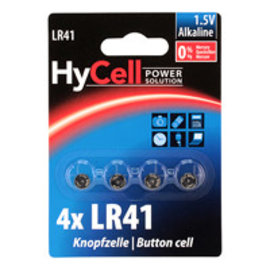 HyCell HyCell knoopcellen LR41 - 4 delig